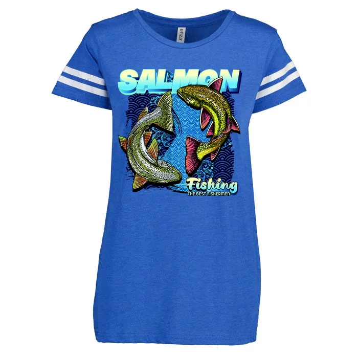 Salmon Fishing Enza Ladies Jersey Football T-Shirt