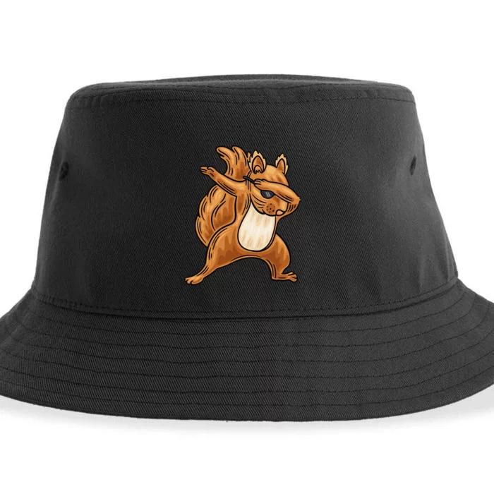 Squirrel Funny Squirrel Squirrel Lover Sustainable Bucket Hat