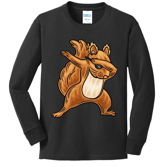 Squirrel Funny Squirrel Squirrel Lover Kids Long Sleeve Shirt