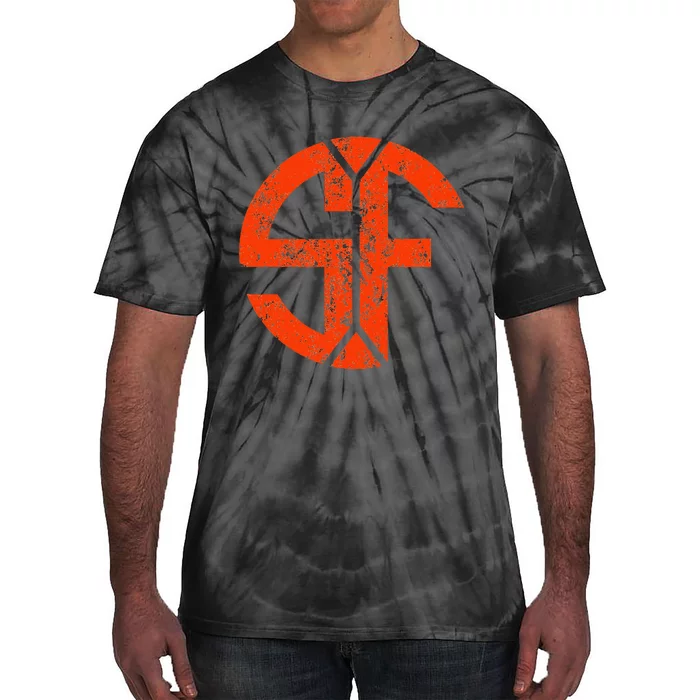 San Francisco Sf Home Monogram Game Day Giant Tie-Dye T-Shirt