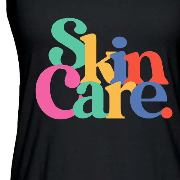 Skincare Facialist Skin Esthetician Retro Skincare Ladies Essential Flowy Tank