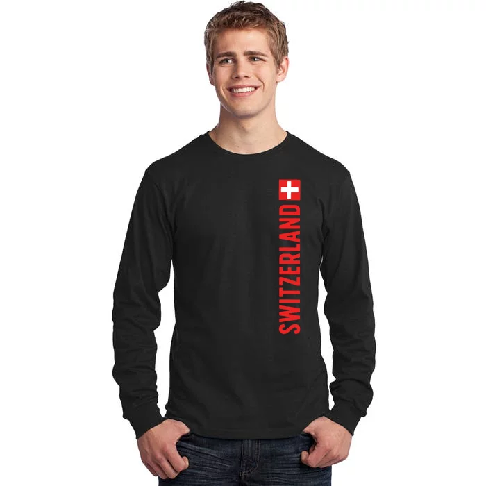 Switzerland Flag Tall Long Sleeve T-Shirt