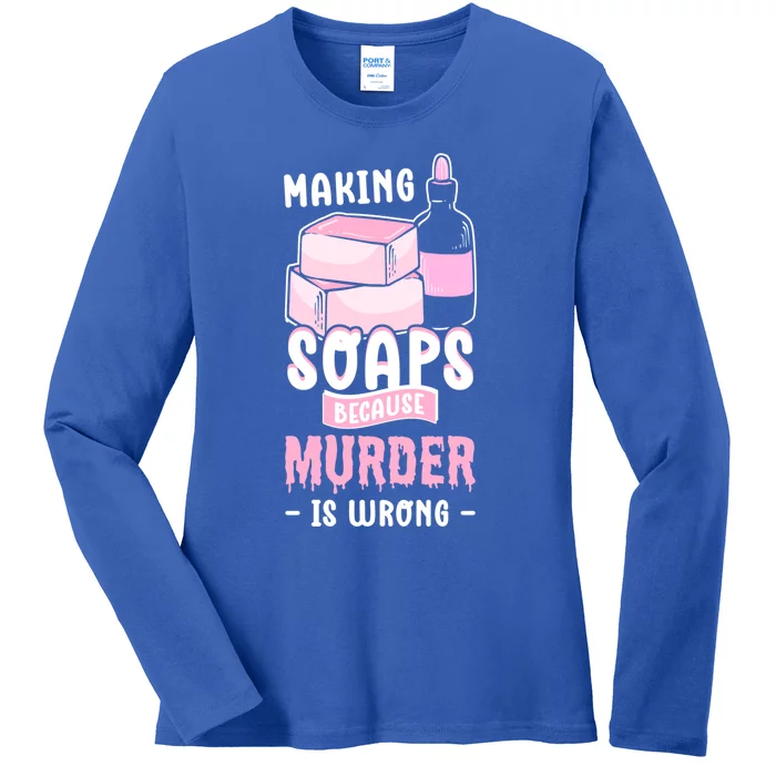 Saponification For Soap Maker And Soap Cooking Soap Making Great Gift Ladies Long Sleeve Shirt