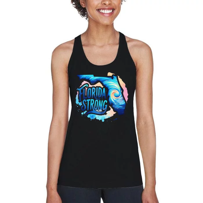 Support Florida Stay Western Strong Florida Women's Racerback Tank