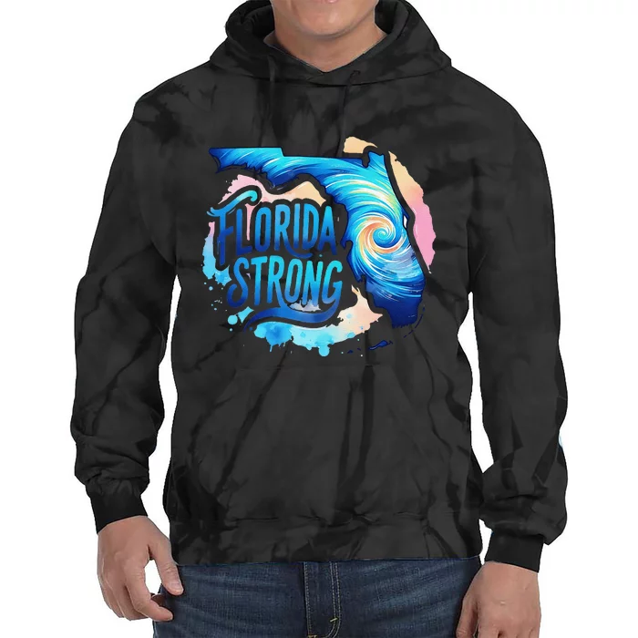 Support Florida Stay Western Strong Florida Tie Dye Hoodie