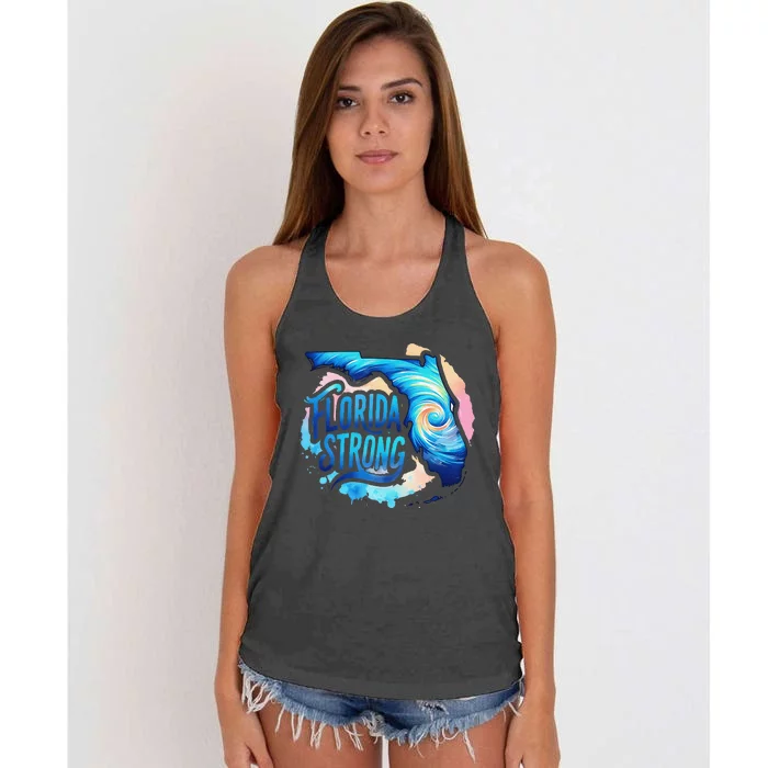 Support Florida Stay Western Strong Florida Women's Knotted Racerback Tank