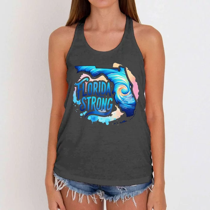 Support Florida Stay Western Strong Florida Women's Knotted Racerback Tank