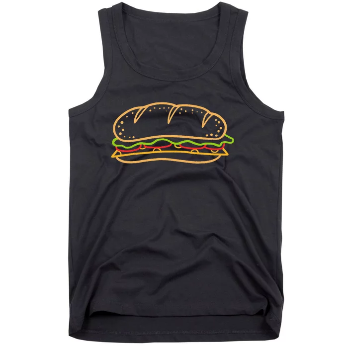 Sandwich Food Tank Top