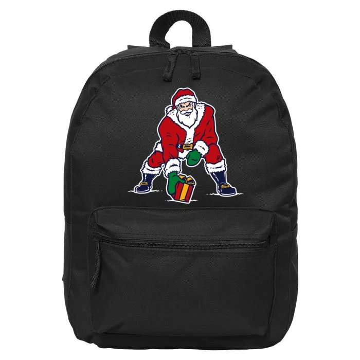 Santa Football Spike Present 16 in Basic Backpack