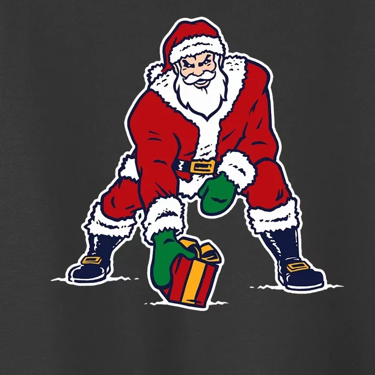 Santa Football Spike Present Toddler T-Shirt