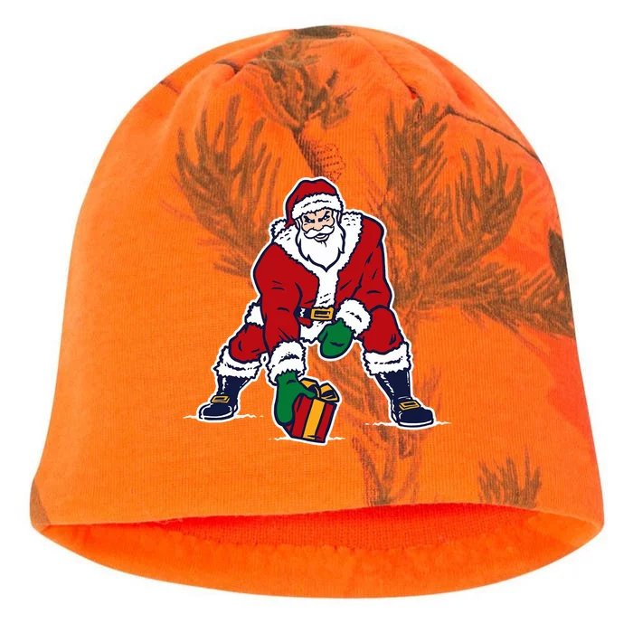 Santa Football Spike Present Kati - Camo Knit Beanie