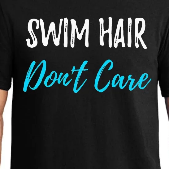 Swimming Funny Swim Hair Don't Care Pajama Set