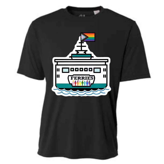 Softball Ferries Cooling Performance Crew T-Shirt