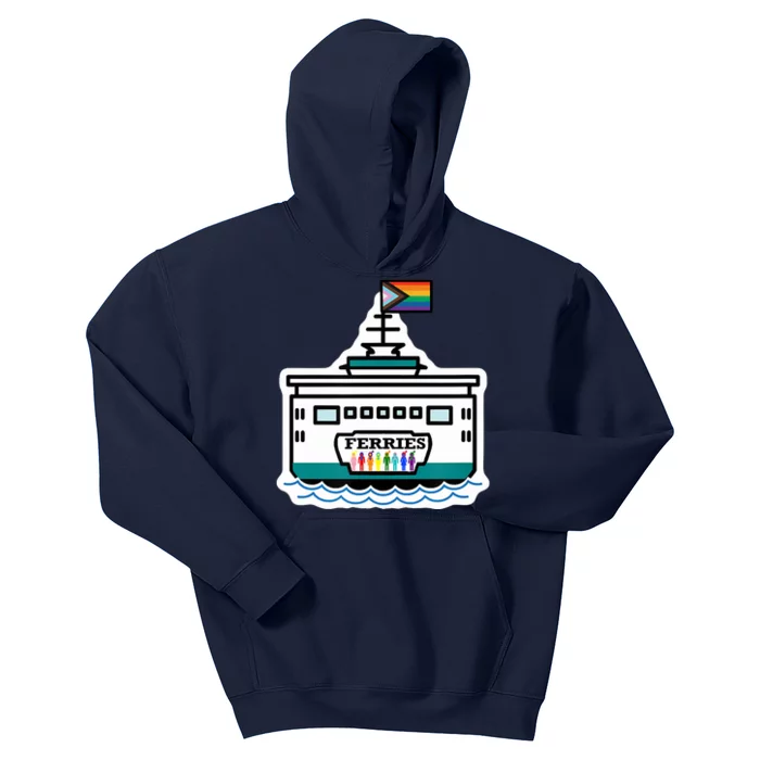 Softball Ferries Kids Hoodie