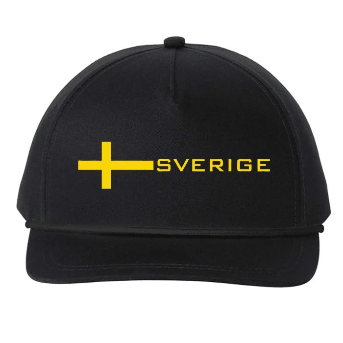 SWEDEN FLAG SWEDISH SOCCER FOOTBALL JERSEY SVERIGE Snapback Five-Panel Rope Hat