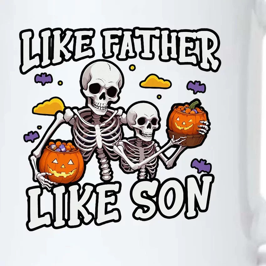 Skeleton Father Son Matching Halloween Costume Black Color Changing Mug