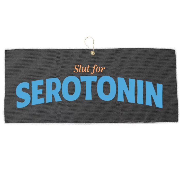 Slut For Serotonin Large Microfiber Waffle Golf Towel