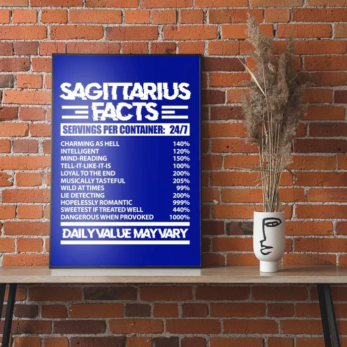 Sagittarius Funny Sagittarius Facts Zodiac Horoscope Gift Poster