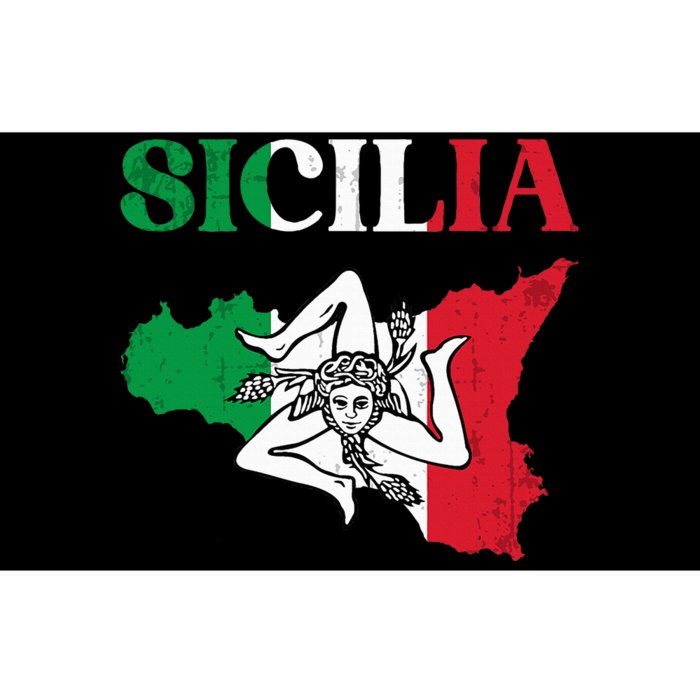 Sicilia Flag Sicily Palermo Italy Bumper Sticker