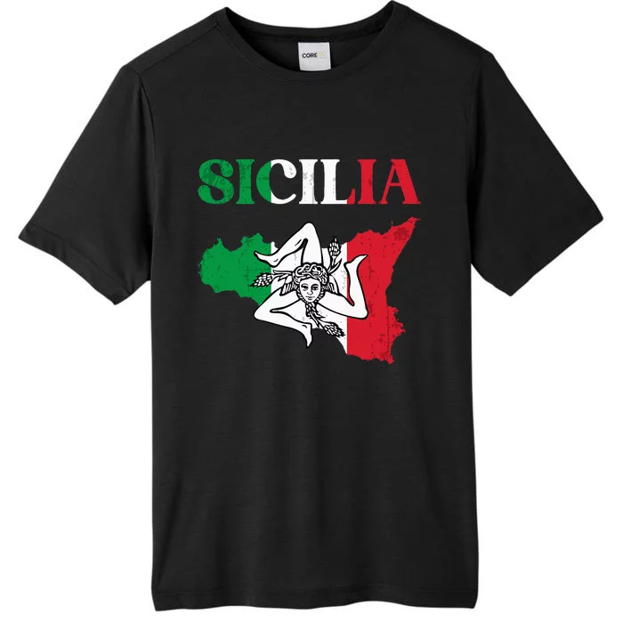 Sicilia Flag Sicily Palermo Italy ChromaSoft Performance T-Shirt