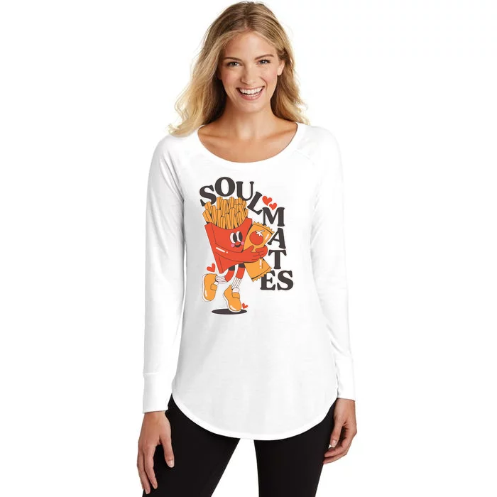 Soulmates Fries Women's Perfect Tri Tunic Long Sleeve Shirt