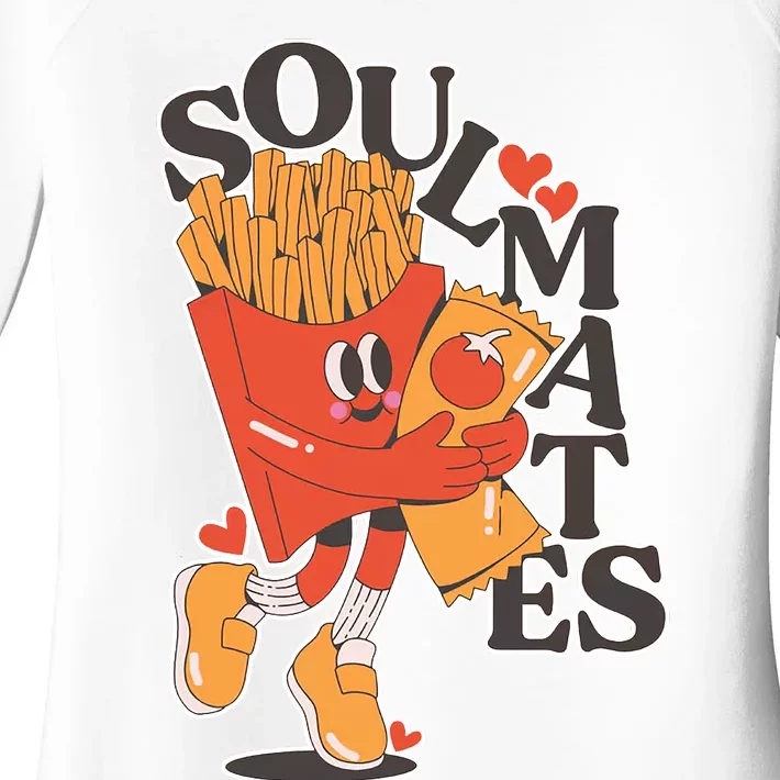 Soulmates Fries Women's Perfect Tri Tunic Long Sleeve Shirt