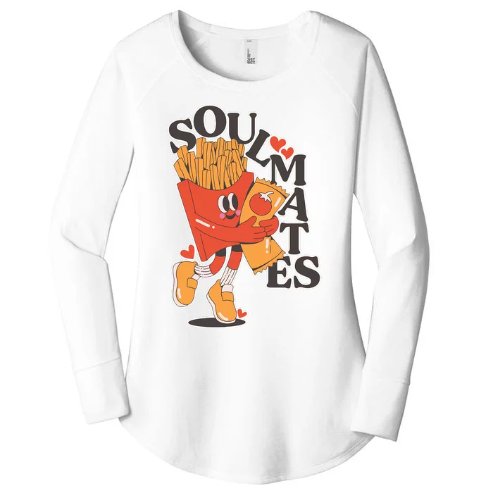 Soulmates Fries Women's Perfect Tri Tunic Long Sleeve Shirt