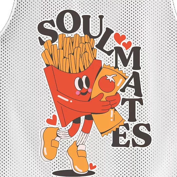 Soulmates Fries Mesh Reversible Basketball Jersey Tank