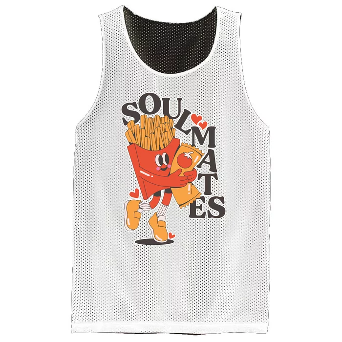 Soulmates Fries Mesh Reversible Basketball Jersey Tank