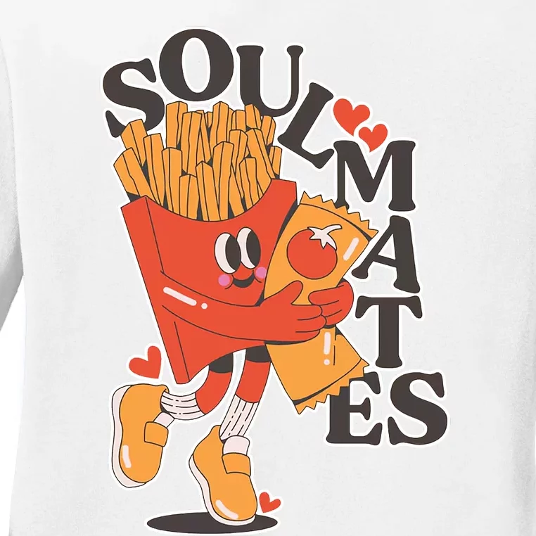 Soulmates Fries Ladies Long Sleeve Shirt