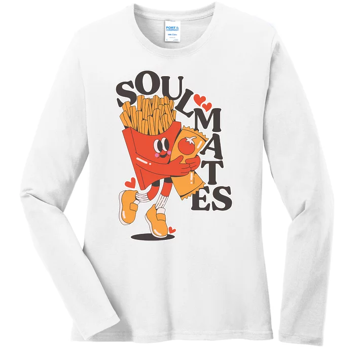 Soulmates Fries Ladies Long Sleeve Shirt