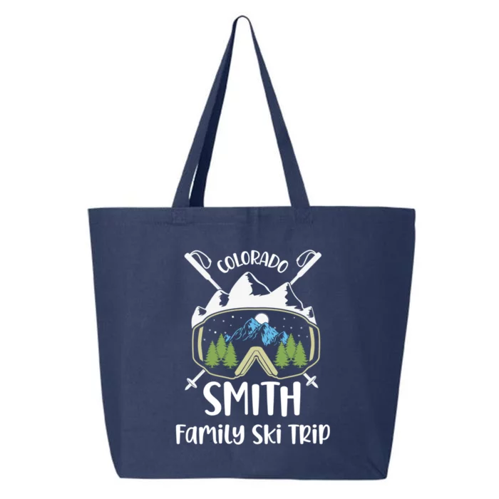 Smith Family Ski Trip Skiing Googles Vacation Matching Group Gift 25L Jumbo Tote