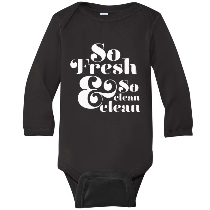 So Fresh & So Clean Clean Baby Long Sleeve Bodysuit