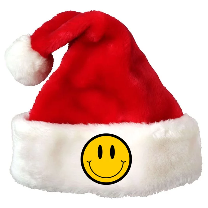 Smiley Face Premium Christmas Santa Hat