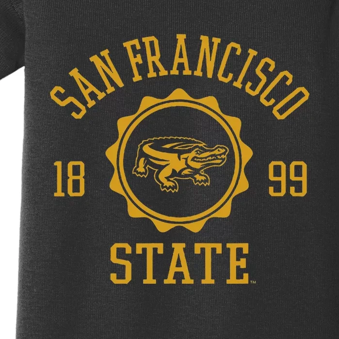 San Francisco State Gators Stamp Logo Baby Bodysuit