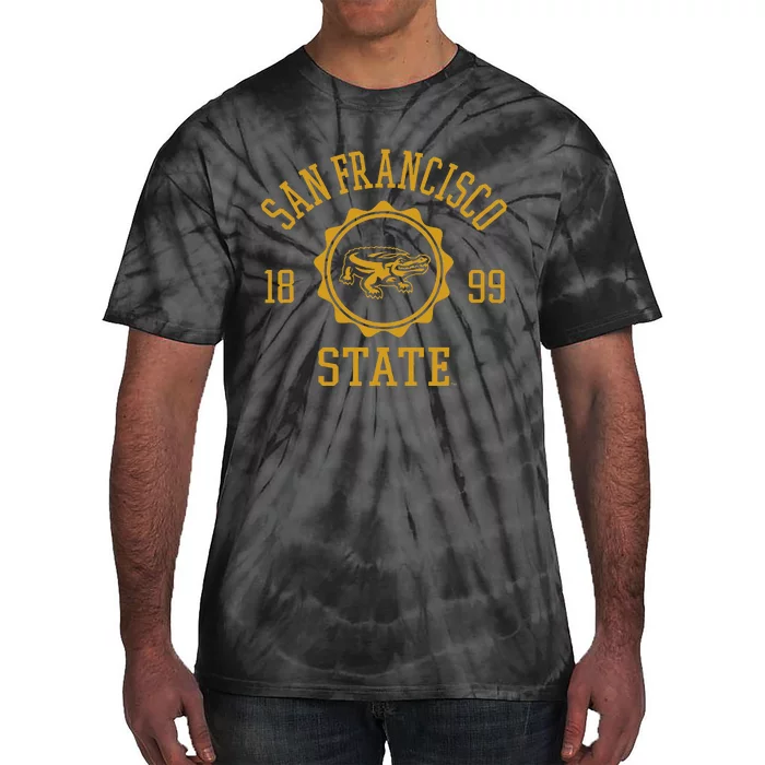 San Francisco State Gators Stamp Logo Tie-Dye T-Shirt