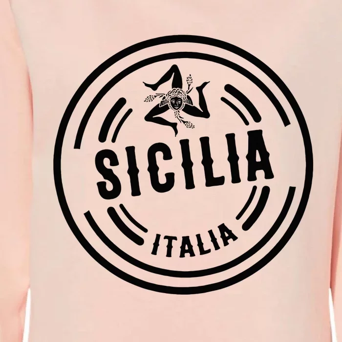 Sicilia Flag Sicily Palermo Italy Womens California Wash Sweatshirt