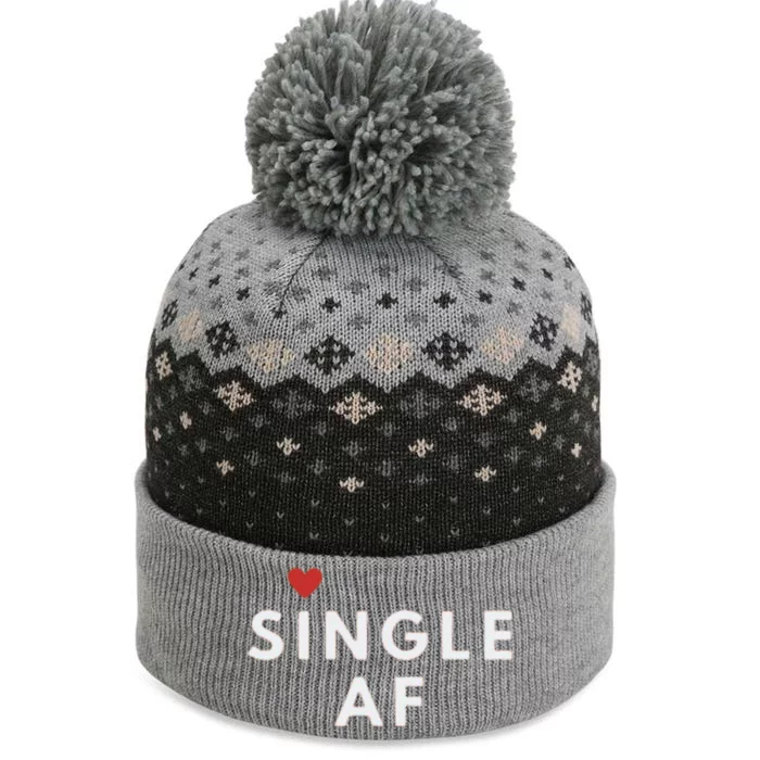 Single Funny Singles Awareness Day Antigiftvalentine Gift The Baniff Cuffed Pom Beanie