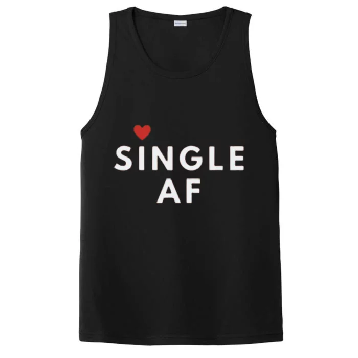 Single Funny Singles Awareness Day Antigiftvalentine Gift Performance Tank