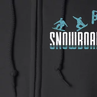 Snowboarding funny Snowboard Snowboarders slopes Full Zip Hoodie