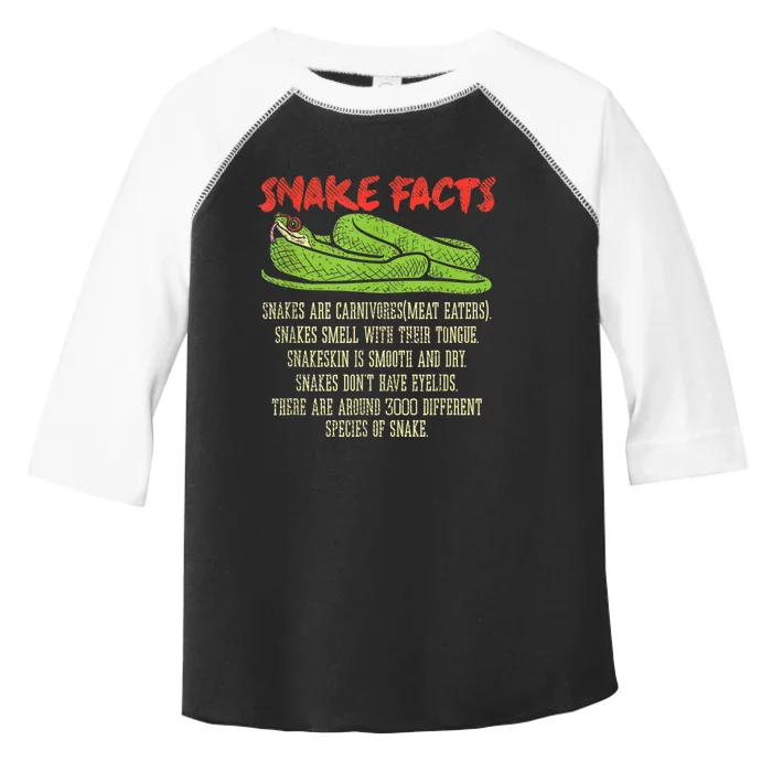 Snake Facts Snake Lover Reptile Lover Toddler Fine Jersey T-Shirt