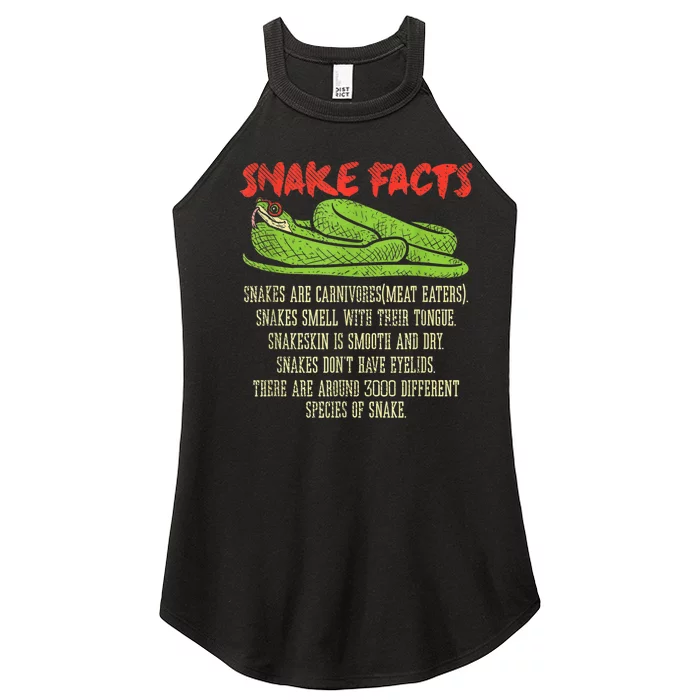 Snake Facts Snake Lover Reptile Lover Women’s Perfect Tri Rocker Tank