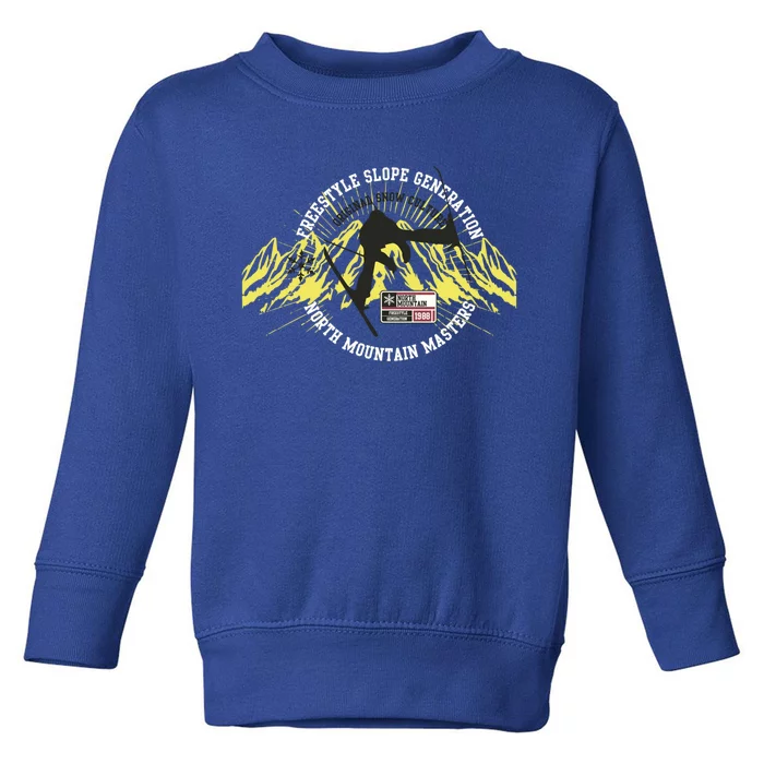 Skiing Freestyle Ski Sport Gift Toddler Sweatshirt