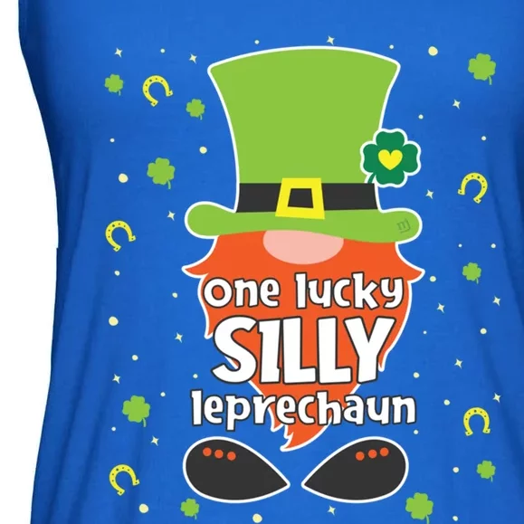 Silly Funny St Patricks Day Gnome Matching Gift Cute Gift Ladies Essential Flowy Tank