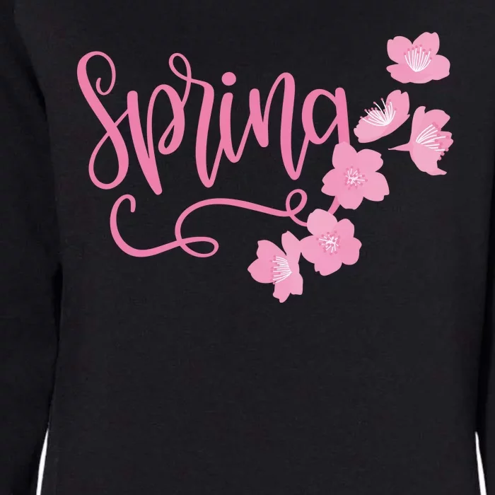 Spring Flower Womens California Wash Sweatshirt