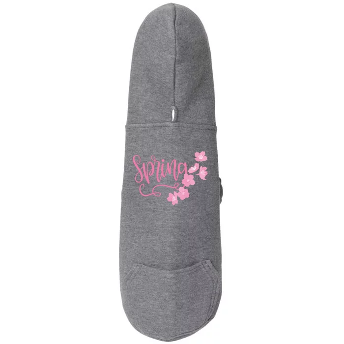 Spring Flower Doggie 3-End Fleece Hoodie