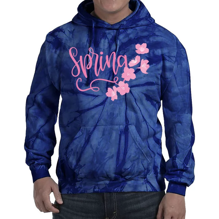 Spring Flower Tie Dye Hoodie