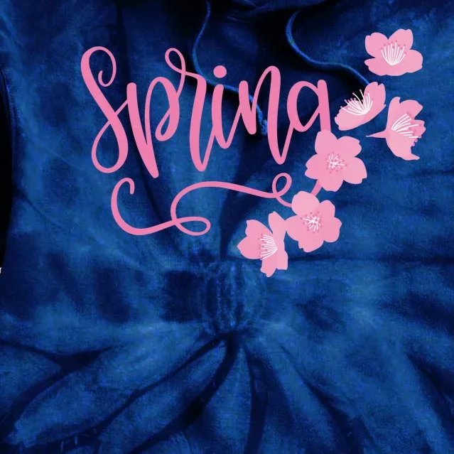 Spring Flower Tie Dye Hoodie