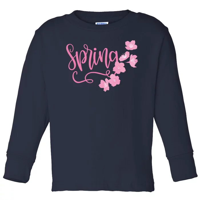 Spring Flower Toddler Long Sleeve Shirt