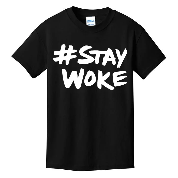 #Staywoke Funny Stay Woke Meme Kids T-Shirt